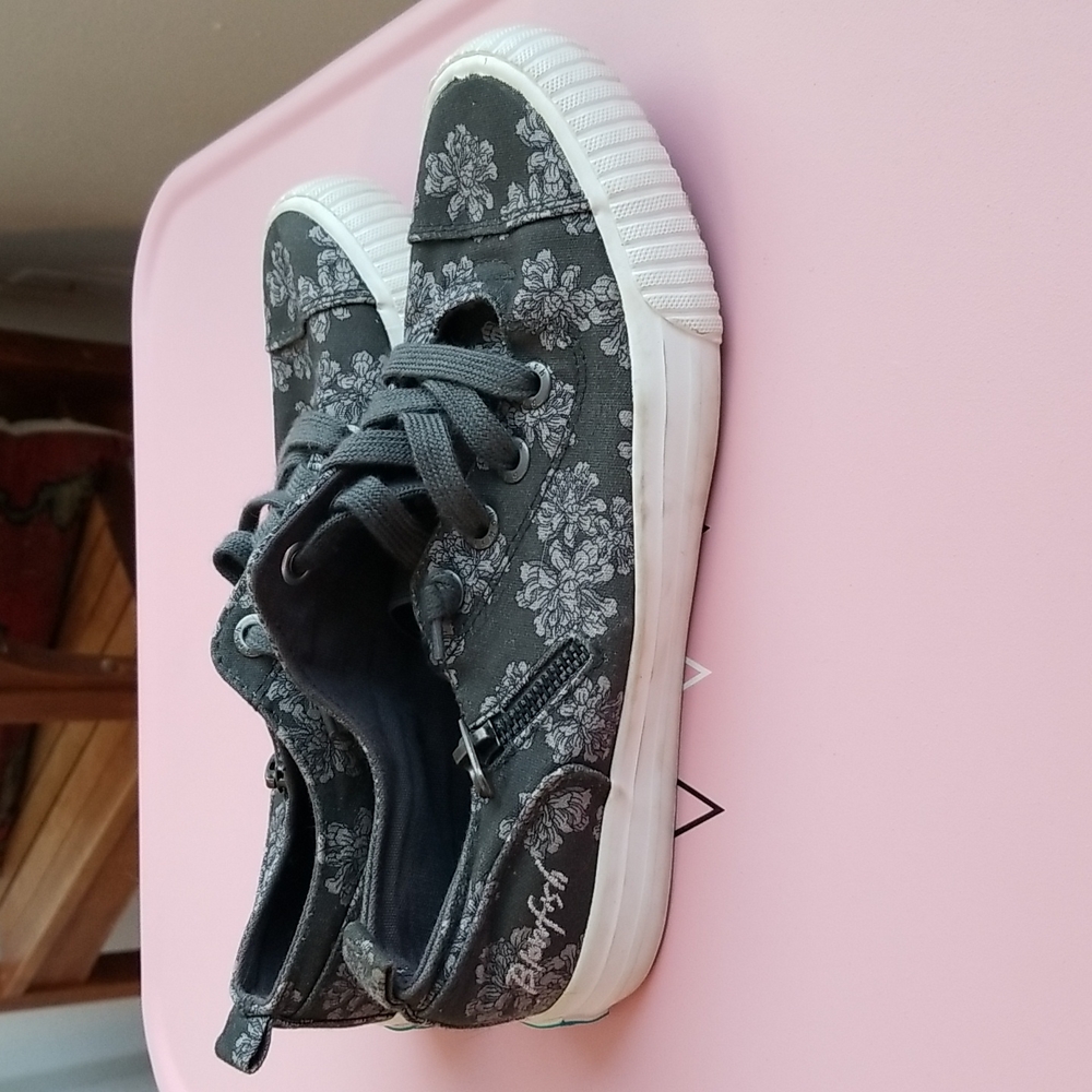 BLOWFISH Mod Floral Slip On Sneaker 6.5 Grey - Picture 7 of 9